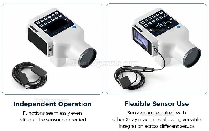 Tragbares Dental R&ouml;ntgenger&auml;t mit eingebautem Bildschirm + Digitaler Intraoral R&ouml;ntgensensor